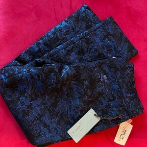 Forever 21 exclusive design black and blue ankle pants size S